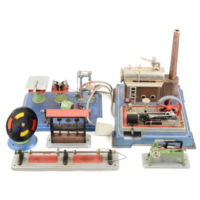 Lot 8 - Wilesco D16 live steam stationary engine; with a selection of engine accessories