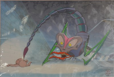 Lot 82 - Pink Floyd; The Wall, original animation art work, two celluloids "Copulating Flowers" and "Essays & Effluvia"