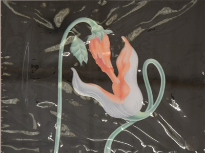 Lot 82 - Pink Floyd; The Wall, original animation art work, two celluloids "Copulating Flowers" and "Essays & Effluvia"