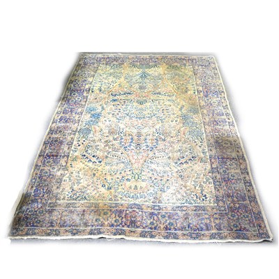 Lot 482 - An Isfahan pattern Tree of Life rug, cream coloured ground, ...