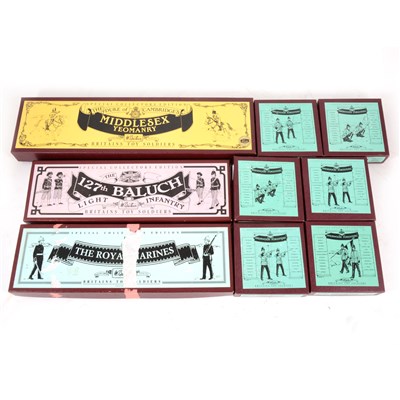 Lot 105 - Modern Britains toy soldiers; nine cased sets