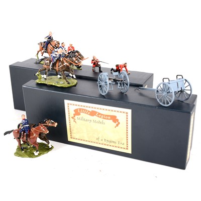Lot 108 - Little Legion Military Models, Gun Team Under Attack box 1 and box 2.
