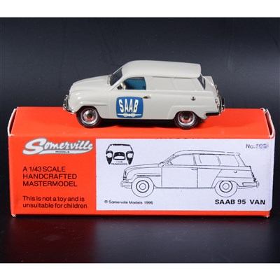 Lot 279 - Somerville 1:43 scale white metal model; no.502 Saab 95 Van no.3 in the limited edition of 500, in grey, boxed.