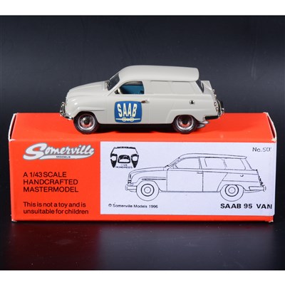Lot 350 - Somerville 1:43 scale white metal model; no.502 Saab 95 Van no.4 in the limited edition of 500, in grey, boxed.