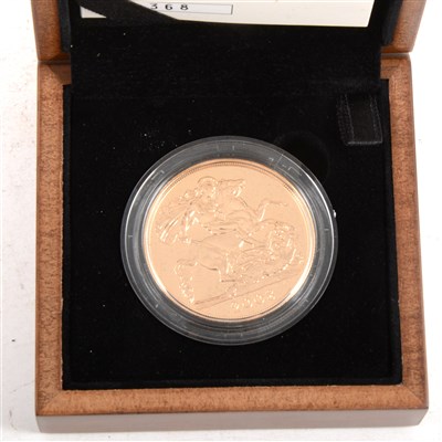 Lot 216 - Royal Mint 2008 UK £5 gold Brilliant Uncirculated Sovereign