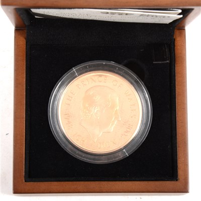 Lot 217 - Royal Mint 2008 UK His Royal Highness The Prince of Wales £5 gold proof coin