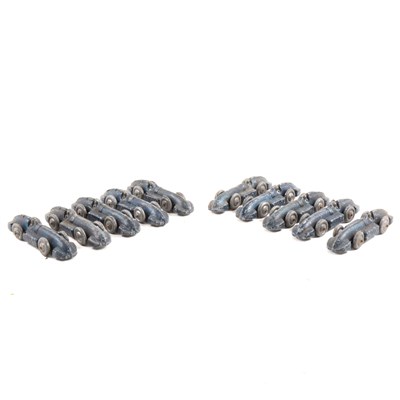 Lot 134 - Quantity of ten cast lead toy racing car models.