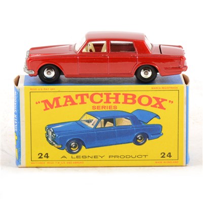 Lot 267 - Matchbox Toys; no.24 Rolls-Royce Silver Shadow die-cast model, boxed.