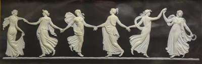Lot 211A - Wedgwood black Jasperware plaque, six...