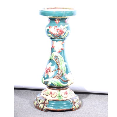 Lot 215 - Victorian Majolica type jardiniere stand