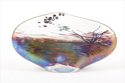 Lot 312 - An iridescent glass 'landscape' paperweight, by John Ditchfield for Glasform.