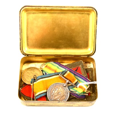 Lot 139 - WWI War and Victory medals, 7463 G. Stevens RE....