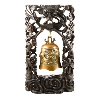 Lot 170 - 19th Century Chinese bronze bell shaped table...