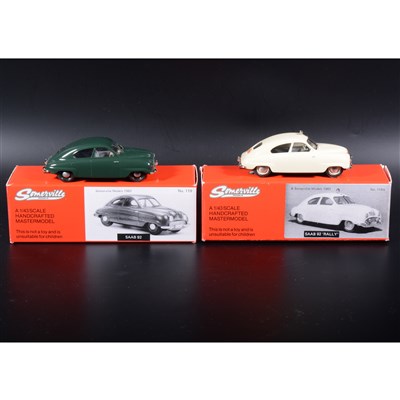 Lot 473 - Somerville 1:43 scale white metal models;...