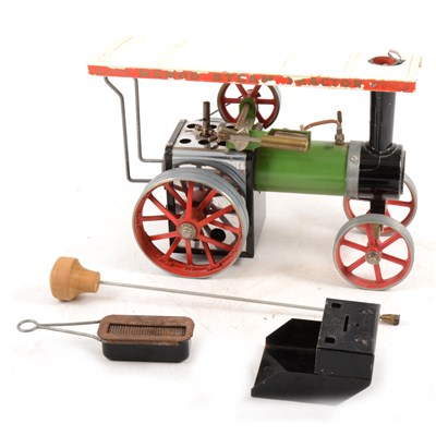 Lot 11 - Mamod live steam showman's engine TE1, with burner and steering stick, not boxed.