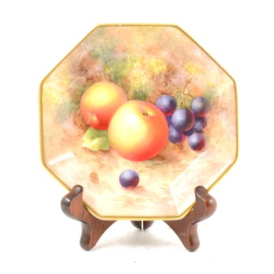 Lot 25A - A Royal Worcester octagonal-shape dish, ...