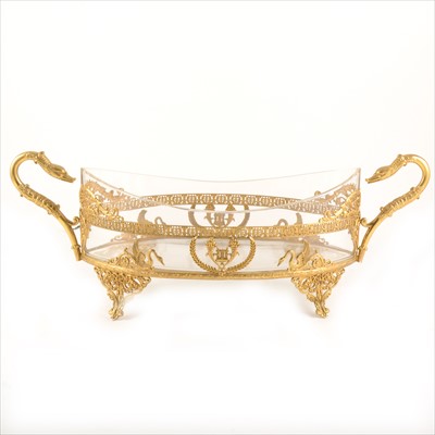 Lot 83 - An Empire style gilt metal frame with a glass liner