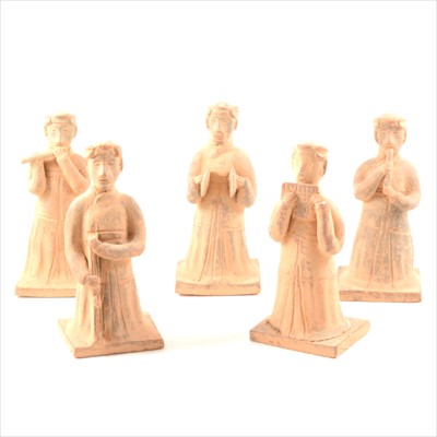 Lot 55 - Five contemporary terracotta funerary figures
