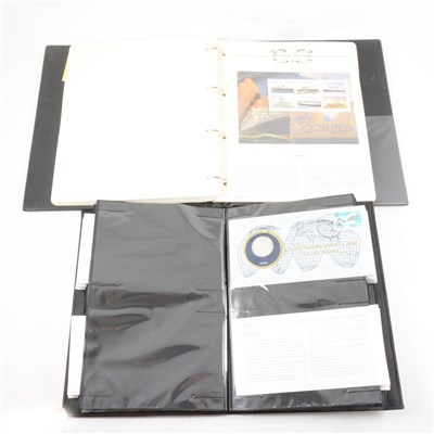 Lot 226 - Three albums of coins and stamps, including The Royal Family and Maritime Heritage (with 190th Anniversary of Battle of Trafalgar commemorative coin) by Westminster, and Great Historic Silver Coins of