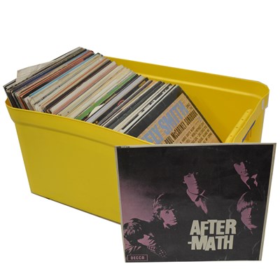Lot 680 - Two boxes of Vinyl LP records, Including The Rolling Stones