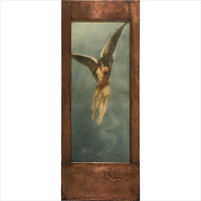 Lot 72 - An Arts and Crafts coppered 'Reunion' frame, circa 1910.
