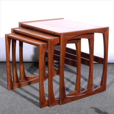 Lot 206 - A nest of three 'Quadrille' teak tables, designed by R Bennett for G-Plan; and other occasional furniture.