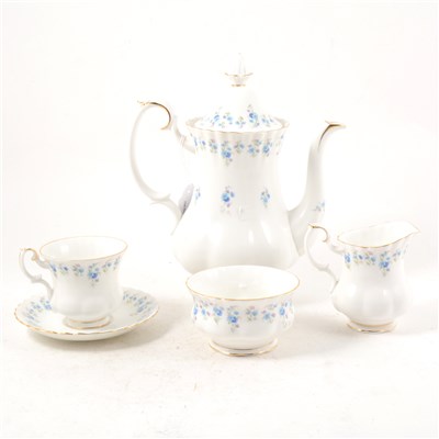 Lot 117 - Royal Albert bone china coffee set, Memory Lane pattern.