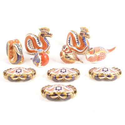 Lot 19 - A collection of ten Royal Crown Derby Imari paperweights, ...