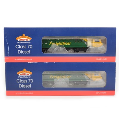 Lot 29 - Bachmann model railways OO gauge locomotives ; two 31-585 class 70 diesel.