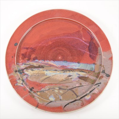 Lot 314 - An Australian studio pottery charger, circa 1995.