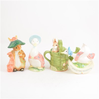 Lot 18 - Three contemporary Beatrix Potter inspired money boxes, ...