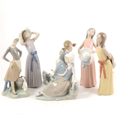 Lot 62 - Six Lladro figures, ...