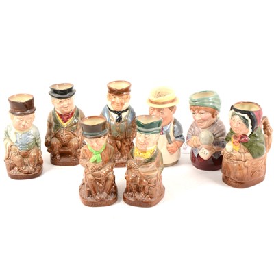 Lot 70 - Two small Royal Doulton Doultonville jugs, ...
