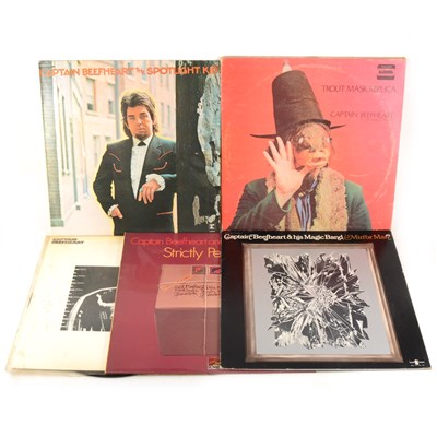 Lot 658 - Captain Beefheart & His Magic Band; five vinyl LP records, Trout Mast Replica, Mirror Man, The Spotlight Kid, Strictly Personal, Clear Spot.