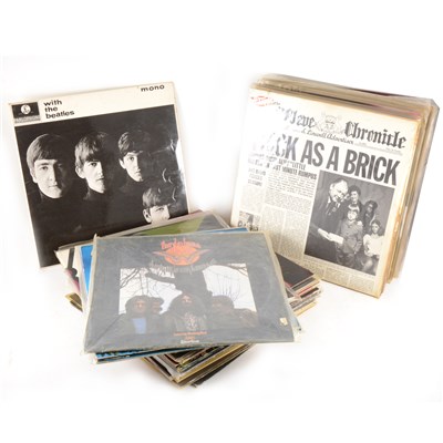Lot 656 - Approximately 40 vinyl music LP records; mostly Pop, Rock and Progressive Rock.