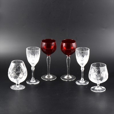 Lot 44 - A collection of table glassware, including...