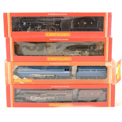 Lot 52 - Four Hornby OO gauge model railway locomotives, including 'Queen Mary'