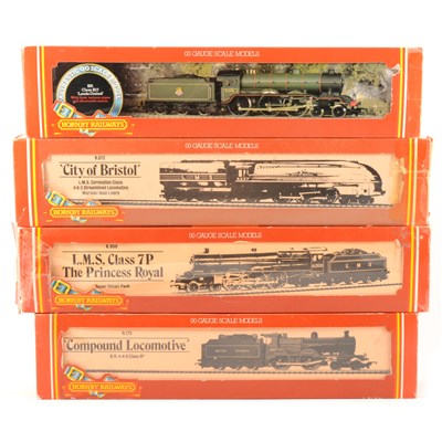 Lot 53 - Four Hornby OO gauge model railway locomotives, including 'Leeds United'