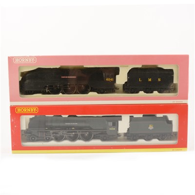 Lot 33 - Two Hornby OO gauge model railway locomotives, including 'City of Edinburgh and 'Duchess of Rutland'
