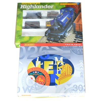 Lot 62 - Hornby OO gauge model railway sets; four including 'Jinty Freight Set' and 'Branchline Goods' etc