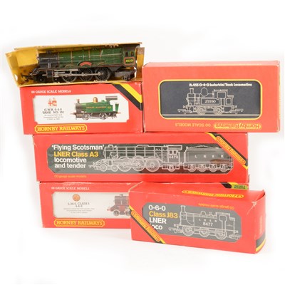 Lot 22 - OO gauge model railways; a collection with six locomotives, coaches and accessories.