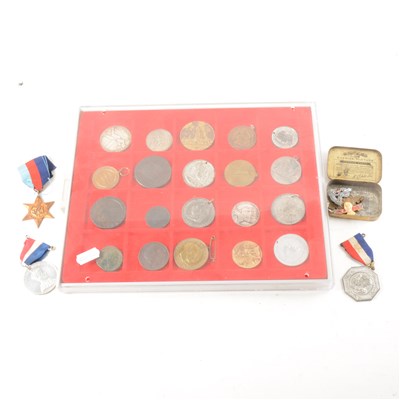 Lot 72 - A group of four World War Two medals, ...