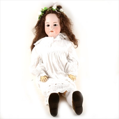 Lot 113 - A large Simon and Halbig bisque head doll, DEP 1079 stamp