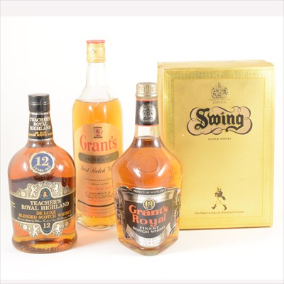 Lot 587 - AMENDMENT (Grants no longer in the lot), Four bottles of blended Scotch whisky, 1970s/ 1980s bottlings
