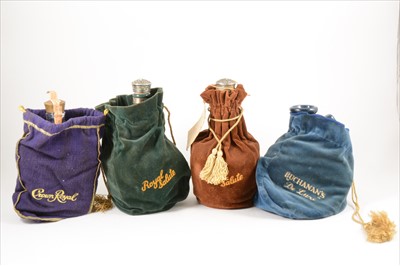 Lot 594 - Assorted blended whisky, some in decanters, early 1980s, including Scotch and Canadian