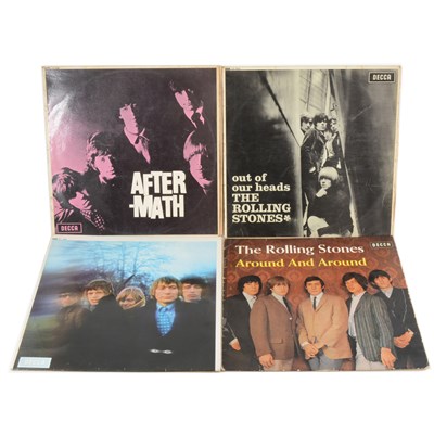 Lot 654 - The Rolling Stones; four vinyl LP records, all early pressings.
