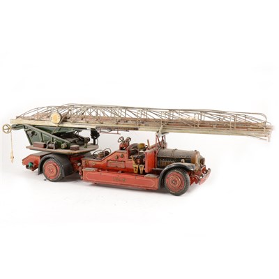 Lot 115 - A scratch built model of a Dennis rear pump estate fire engine.
