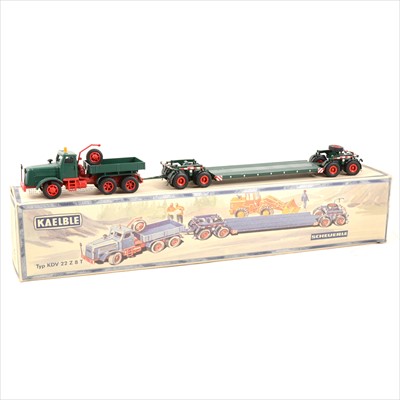 Lot 229 - NZG model scale 1:50 Kaelble Scheuerle, Typ KDV 22 Z 8T low loader, boxed.