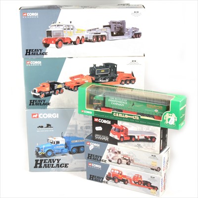 Lot 221 - Corgi Classic and Heavy Haulage die-cast models, all boxed.