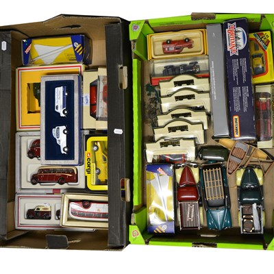 Lot 289 - Two boxes of modern die-cast model cars and vehicles.